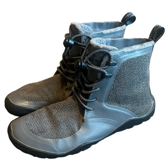 Vivo Barefoot Gray Ankle Boots - Picture 1 of 10